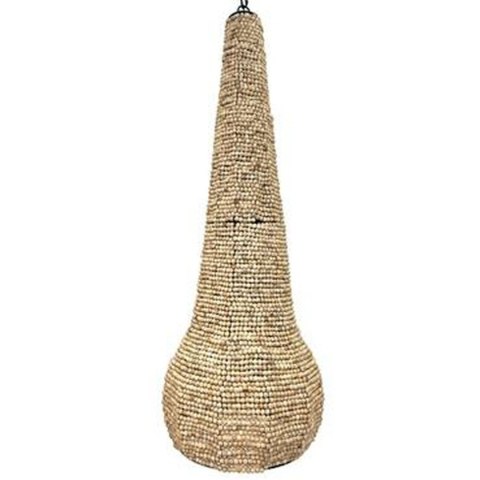 Lampa Sufitowa Home ESPRIT Naturalny Drewno Metal 50 W 36,5 x 36,5 x 174,5 cm