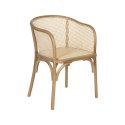 Krzesło do Jadalni Naturalny Drewno Rattan 56 X 58 X 77 CM