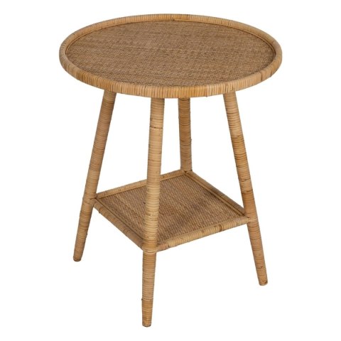 Stolik Beżowy Rattan 60 x 60 x 71 cm