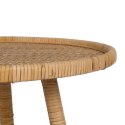 Stolik Beżowy Rattan 60 x 60 x 71 cm