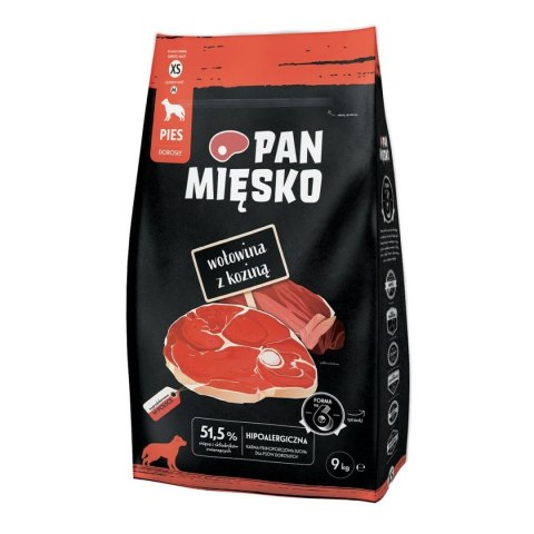 Karma PAN MIĘSKO XS Wołowina 9 kg