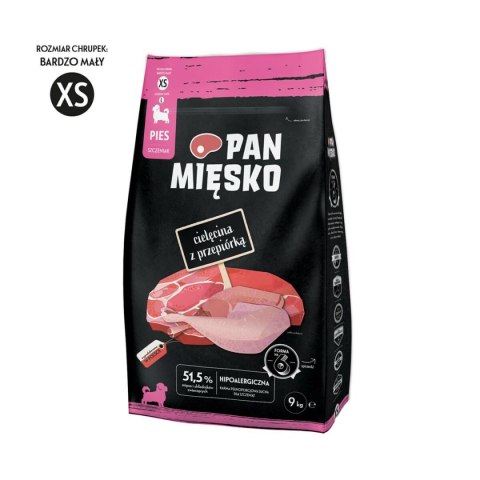 Karma PAN MIĘSKO XS Wołowina 9 kg