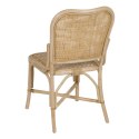 Krzesło do Jadalni Naturalny Rattan 51 X 62 X 89 CM