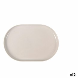 Tacka do przekąsek La Mediterránea Ivory Owalne 30 x 20 x 2,5 cm (12 Sztuk)