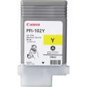 Oryginalny Wkład Atramentowy Canon PFI-102Y Żółty