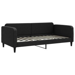 VidaXL Sofa z funkcją spania, czarna, 100x200 cm, obita tkaniną