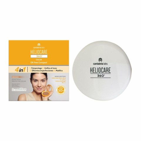 Ochrona przeciwsłoneczna z kolorem Heliocare 360 Compact Oil-Free Brąz SPF 50+ 10 g