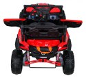 Buggy UTV-MX na akumulator dla dzieci Czerwony + Napęd 4x4 + Pilot + Audio LED + Schowek + EVA + Wolny Start