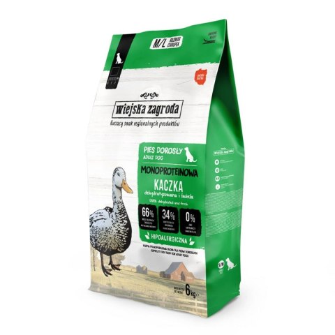 Karma WIEJSKA ZAGRODA Monoprotein Duck Kaczka 6 Kg