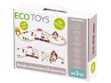 Drewniana kolejka tor pociąg na baterie Farma 53 el. ECOTOYS