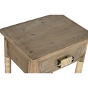 Stolik Nocny Home ESPRIT Naturalny Jasnobrązowy Sznurek Jodła 44 x 33 x 61,5 cm