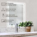 Aquamarin Lustro łazienkowe z oświetleniem LED 18 W, 50x70cm