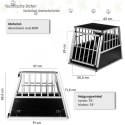 Aluminiowa skrzynia transportowa dla psów, 65 × 91 × 69,5 cm