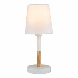 Lampa stołowa EDM 32016 Biały Drewno Stal 40 W 220-240 V Ø 13 x 32 cm