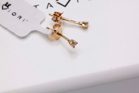 Złote kolczyki KZD0507 - Diament