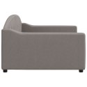 VidaXL Sofa z funkcją spania, kolor taupe, 100x200 cm, obita tkaniną