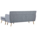 VidaXL Sofa z leżanką, obita tkaniną, 171,5x138x81,5 cm, jasnoszara