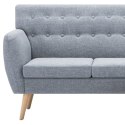 VidaXL Sofa z leżanką, obita tkaniną, 171,5x138x81,5 cm, jasnoszara