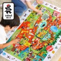 ROBOTIME Drewniane Puzzle + Gra Edukacyjna 48 el.