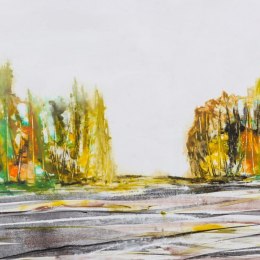 Obraz Wielokolorowy Naturalny Abstrakcyjny 146 x 4 x 96 cm