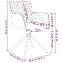 VidaXL Obrotowe krzesła stołowe, 2 szt., jasnoszare, aksamitne