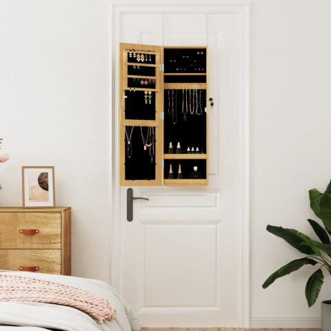 Wisząca szafka na biżuterię, z lustrem, 30x8,5x90 cm