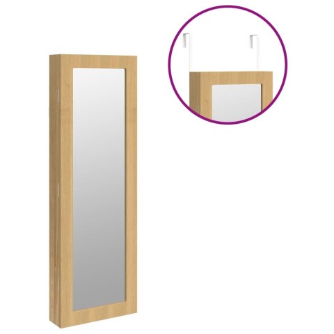 Wisząca szafka na biżuterię, z lustrem, 30x8,5x90 cm