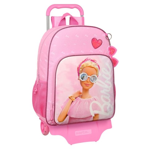 Torba szkolna z kółkami Barbie Girl Różowy 33 x 42 x 14 cm