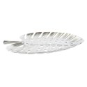 Dekoracja na Stół Home ESPRIT Srebrzysty Aluminium Nowoczesny Liść roślin 38,5 x 28 x 3 cm