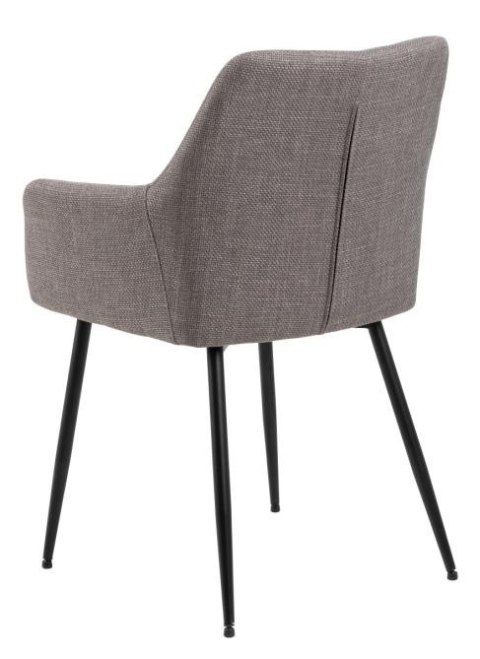 Krzesło Lizzy z podłokietnikami szare
