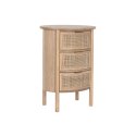 Stolik Nocny Home ESPRIT Naturalny Guma naturalna 48 x 35 x 66 cm