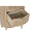 Stolik Nocny Home ESPRIT Naturalny Guma naturalna 48 x 35 x 66 cm