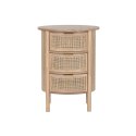 Stolik Nocny Home ESPRIT Naturalny Guma naturalna 48 x 35 x 66 cm