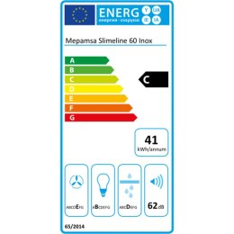 Okap konwencjonalny Mepamsa Slimline 60 60 cm 290 m³/h 65W C Stal