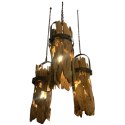 Lampa Sufitowa Home ESPRIT Żelazo drewno tekowe 160 x 30 x 40 cm