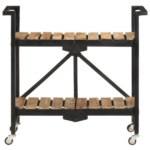 Wózek kuchenny, 87 x 36 x 81 cm, lite drewno mango Wózek kuchenny, 87 x 36 x 81 cm, lite drewno mango