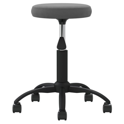 Krzesło stołowe, ciemnoszare, obite aksamitem
