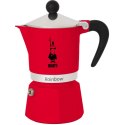 Włoska Kafeterka Bialetti Rainbow Czerwony Metal Aluminium 60 ml