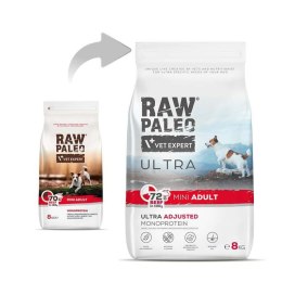 Karma VETEXPERT Raw Paleo Ultra Mini Adult Beef Wołowina 8 kg