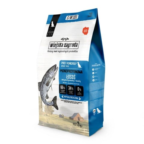 Karma WIEJSKA ZAGRODA Monoprotein Salmon Łosoś 2 Kg