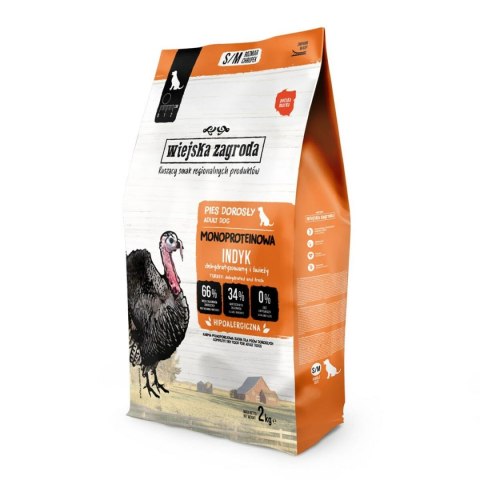 Karma WIEJSKA ZAGRODA Monoprotein Turkey Indyk 2 Kg