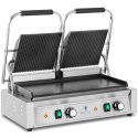 Grill kontaktowy podwójny z płytą gładką i ryflowaną 48 x 23 cm 3600 W