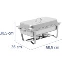 Podgrzewacz do potraw bemar bufetowy na pastę GN 1/1 7.5 l STAL- zestaw 2 szt.