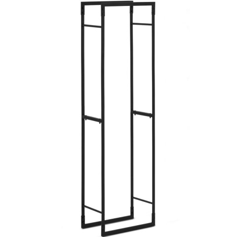 Stojak na drewno kominkowe metalowy prostokątny LOFT do 30 kg 40 x 25 x 150 cm