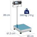 Waga platformowa z drukarką etykiet LCD 50 x 40 cm 300 kg / 10 g