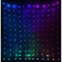 LAMPKI CHOINKOWE KURTYNA ŚWIETLNA ZEW/WEW 400 LED RGB 200X200CM Z PILOTEM MULTIKOLOR