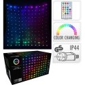 LAMPKI CHOINKOWE KURTYNA ŚWIETLNA ZEW/WEW 400 LED RGB 200X200CM Z PILOTEM MULTIKOLOR