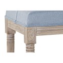 Taboret DKD Home Decor Niebieski Poliester Płótno Drewno kauczukowe (122 x 41 x 48 cm)