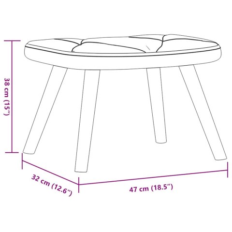 Fotel z podnóżkiem, niebieski, obity tkaniną