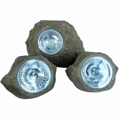 Lampa słoneczna Lumisky ROCKY BROWN Szary (3 Sztuk) (3 Części)